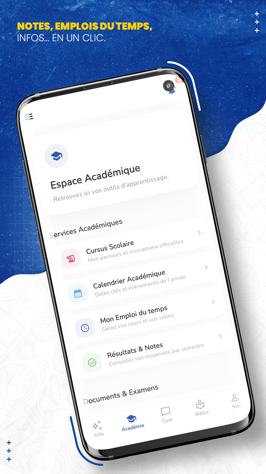 Notes et Emplois du temps MyITA